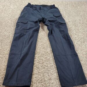 Propper Pants Mens 36x31 Tag 36x34 Blue Tactical Cargo Pockets Outdoor Stretch